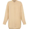 Fernanda, beige silk shirt