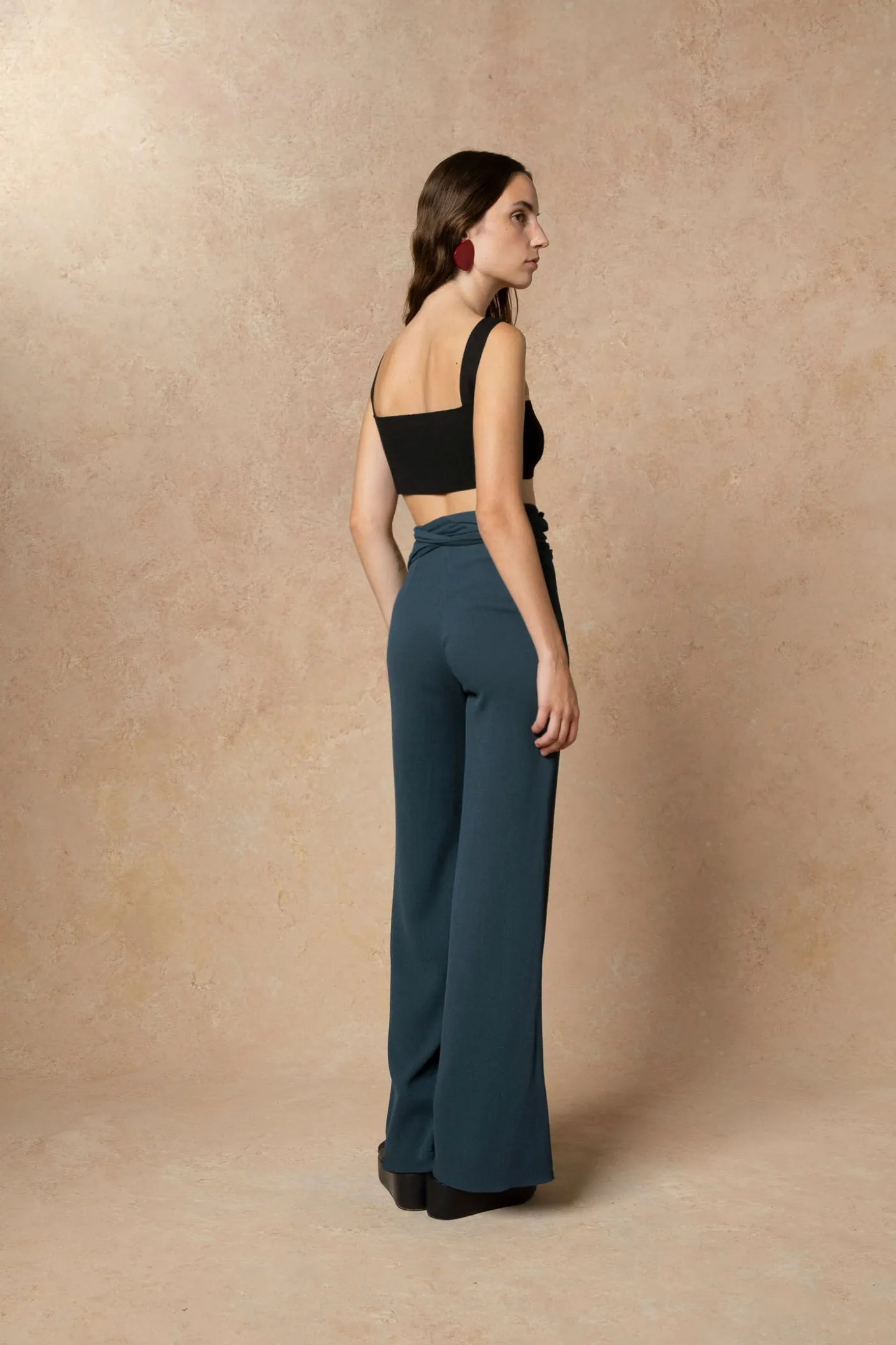 Fiona, blue pants