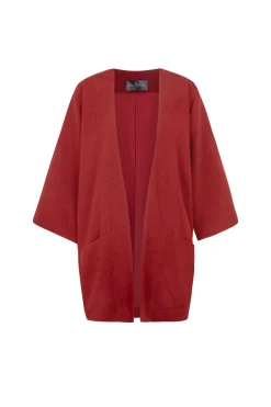 Fiona, carmine red jacket
