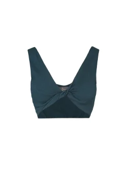 Fiona, crop top azul