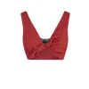 Fiona, crop top rojo carmin