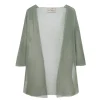 Giulia, chaqueta en punto de seda aqua