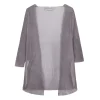 Giulia, chaqueta en punto de seda lavanda