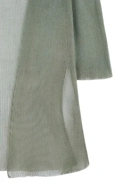 Giulia, chaqueta en punto de seda aqua