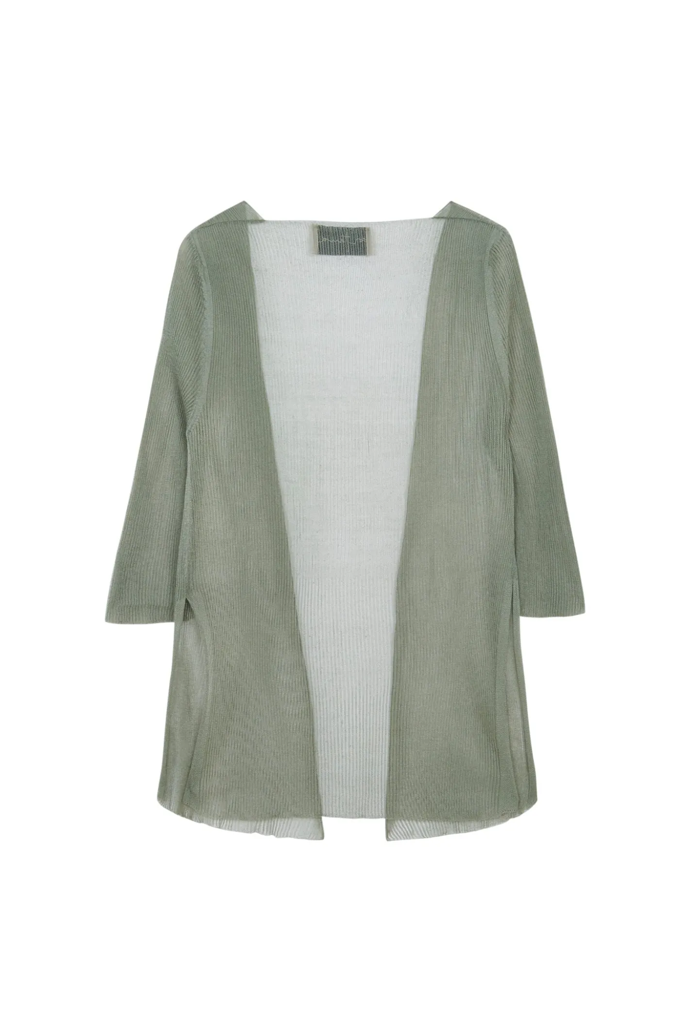 Giulia, chaqueta en punto de seda aqua