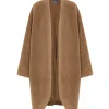 Hair, brown wool and silk coat