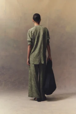 Irina, printed silk pants