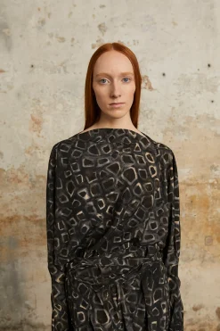 Irma, yasu print silk top