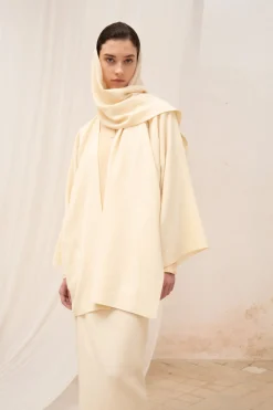 Jack, ivory yak wool jacket