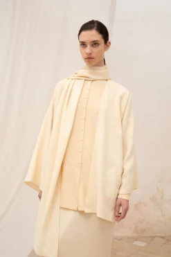 Jack, ivory yak wool jacket
