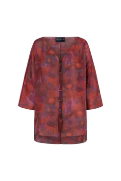 Janis, Indira print ramie top