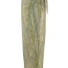 Jill, printed ramie sarong skirt
