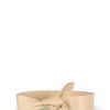 Jin 6, cinturon anudado de cuero beige