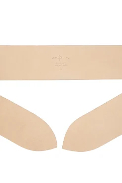 Jin 6, cinturon anudado de cuero beige