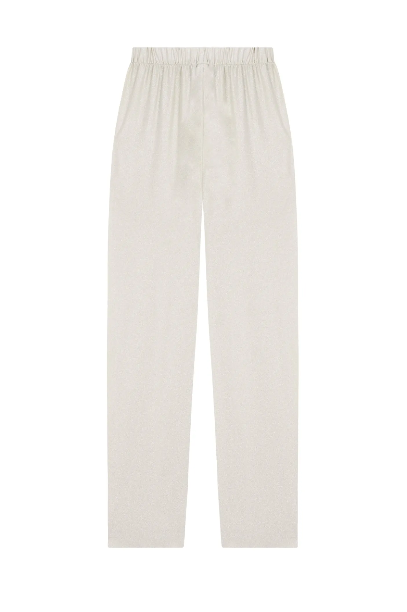 Josephine, silver silk pants