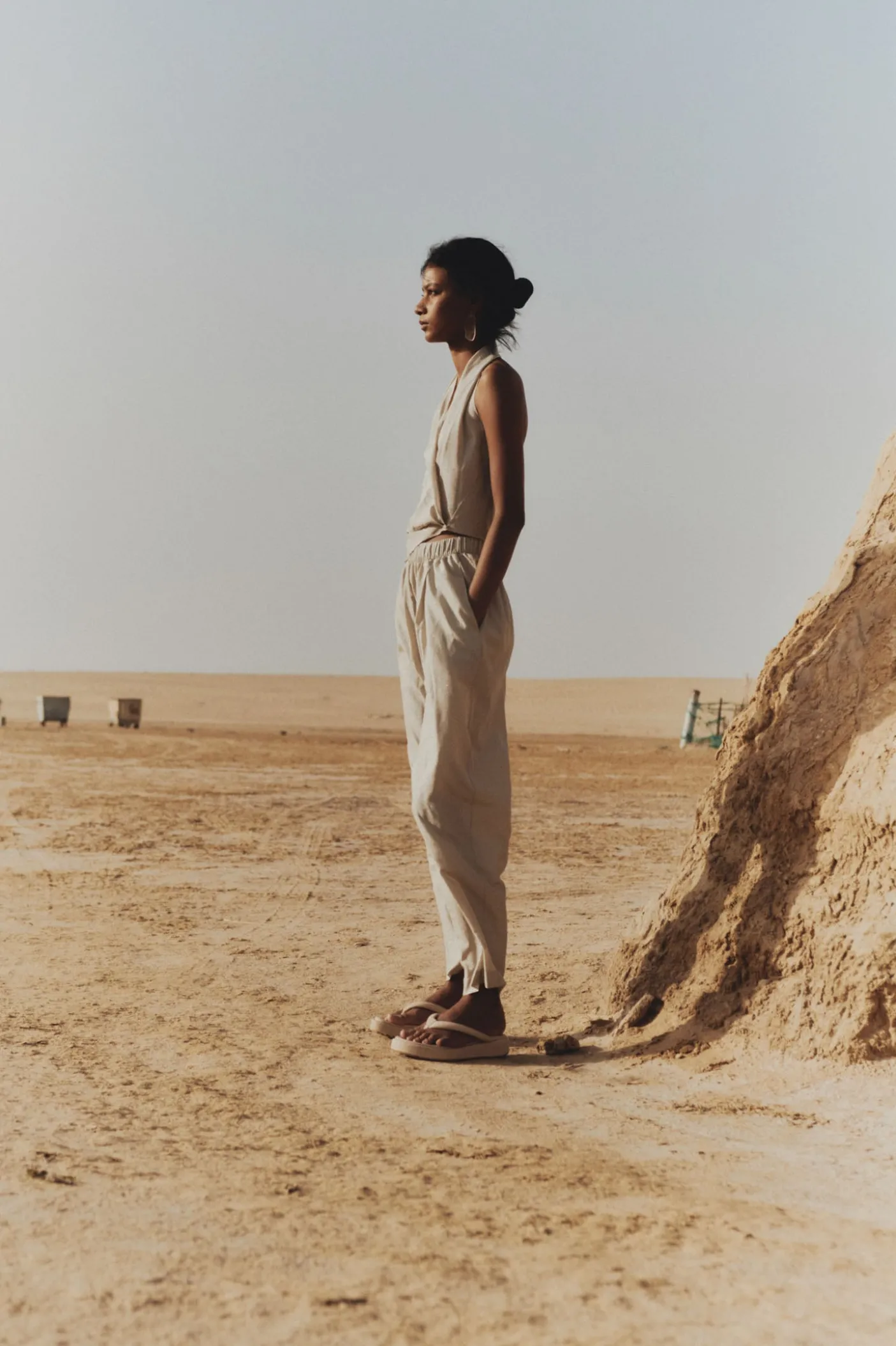 Josephine, silver silk pants