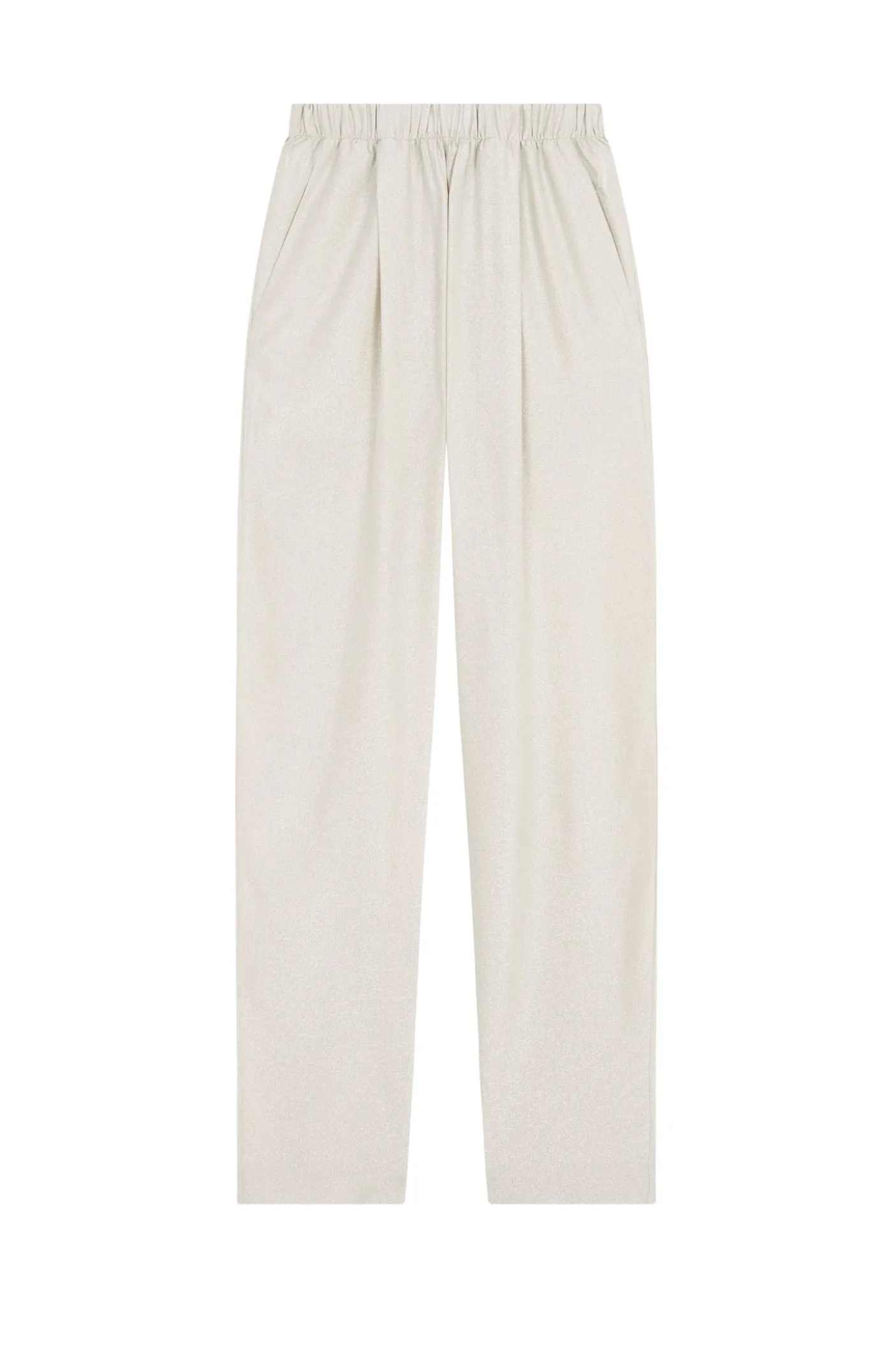 Josephine, silver silk pants