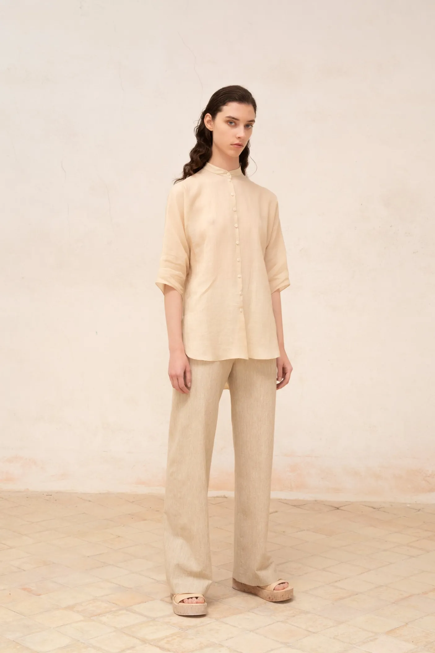 Jules, camisa en ramio vison