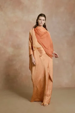 Jules, foulard tricolor naranja