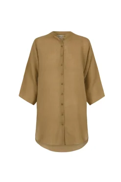 Jules, top en ramio ocre