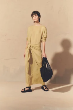 June, camomile ramie dress