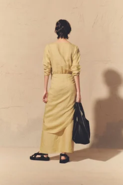 June, camomile ramie dress