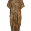 Kaftan, taiyo print ramie dress