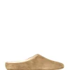 Kibal, babucha mujer de ante beige dorado