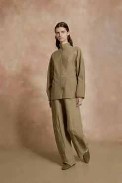 Kibal, babucha mujer de ante marron
