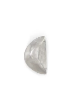 Kuu left, silver triangular earring