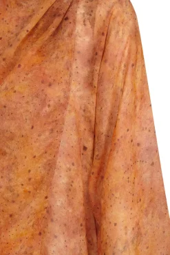 Lara, sora print silk blouse