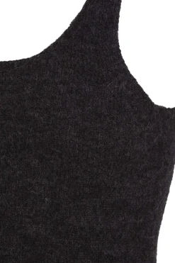 Lena, graphite alpaca, merino and silk top
