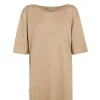 Lian, beige linen knit t-shirt