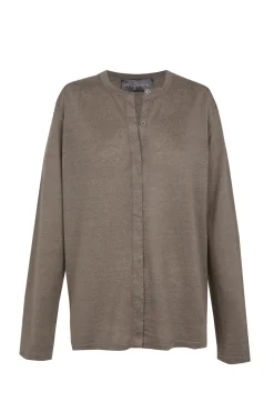 Lian, mink linen knit cardigan