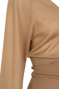 Liana, cocoa cashmere top