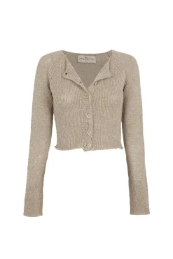 Lierre, light olive knitwear cardigan
