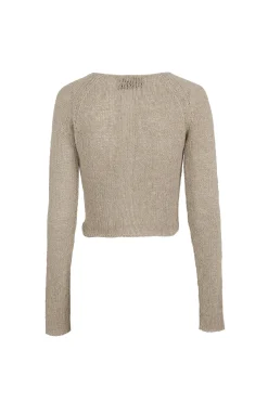 Lierre, light olive knitwear cardigan