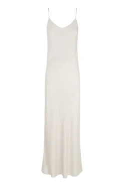 Lili, silver silk dress
