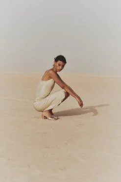 Lili, silver silk dress