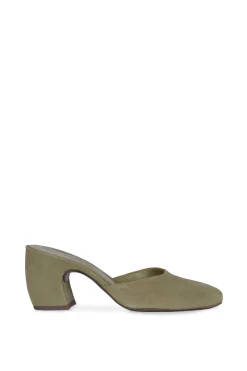 Luna, mule en ante verde mate