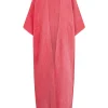 Lupe, pink striped maltinto linen coat