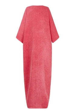 Lupe, pink striped maltinto linen coat