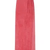 Lupe, striped maltinto linen skirt