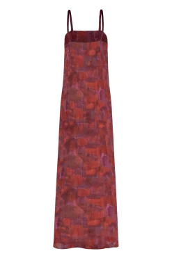 Lyn, indira print dress in ramie