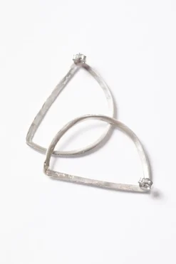 Maa left, individual silver earring