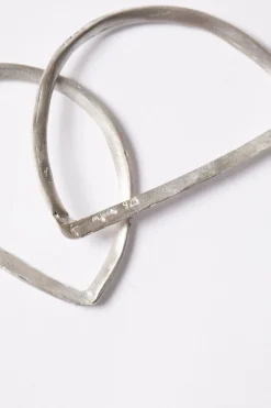 Maa left, individual silver earring