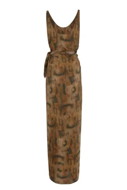 Mala, taiyo print silk dress