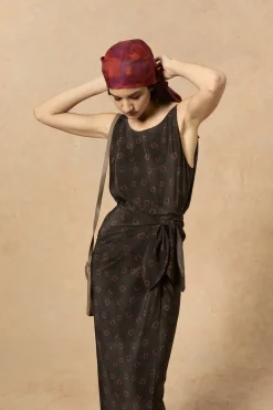 Malena, daria print silk dress