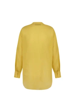 Marco, yellow cotton voile shirt