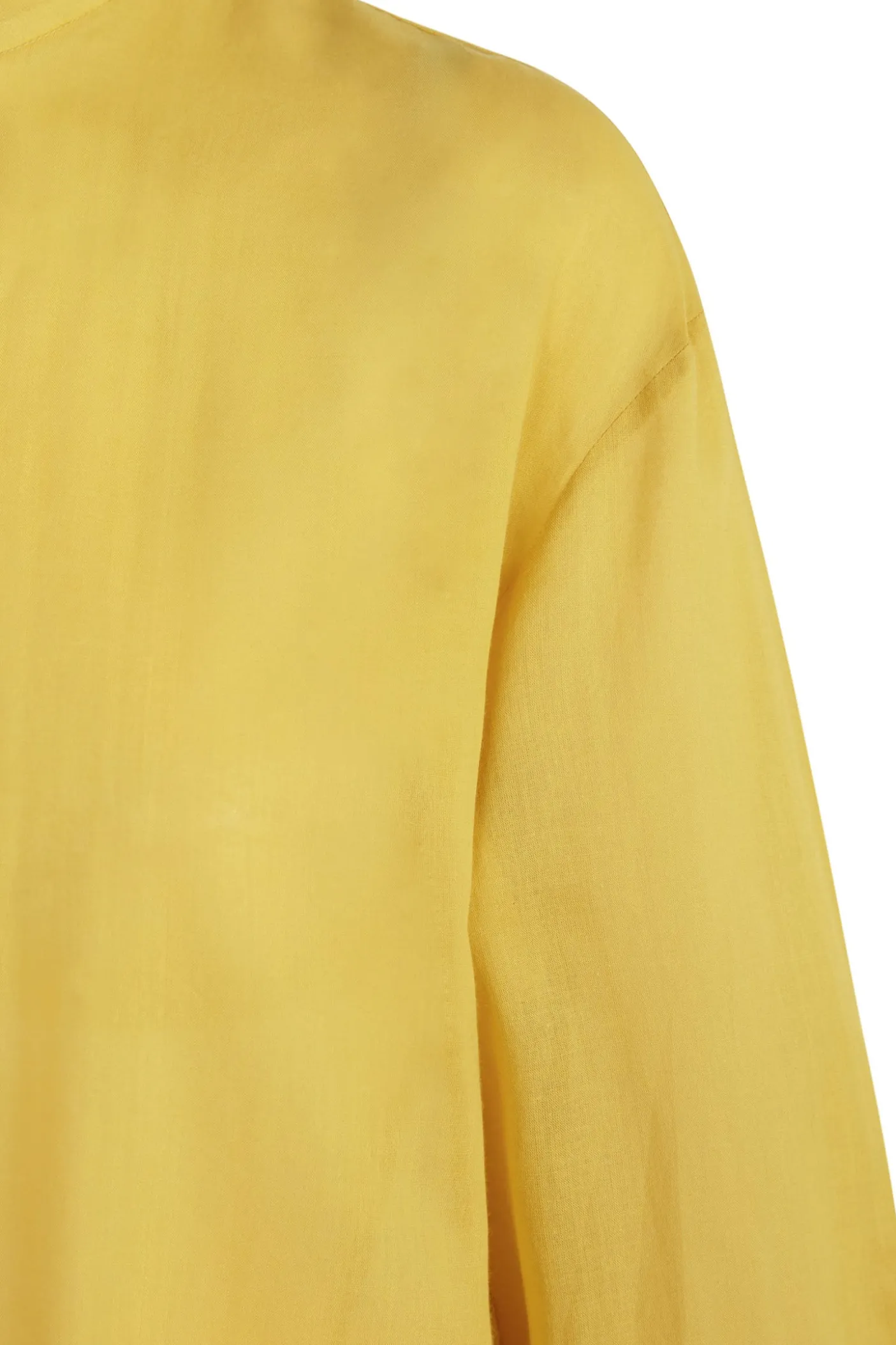 Marco, yellow cotton voile shirt
